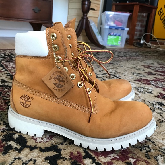 wheat white timberland boots